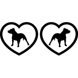 Buy Pitbull Heart Dog Breed Puppy Vinyl Decal Sticker Online