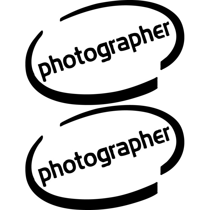 Photographer Stickers – Camera Photography Decals (2-Pack)