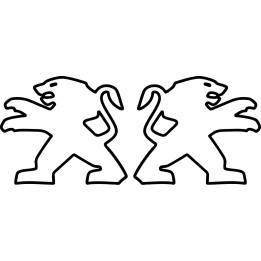Buy Peugeot Logo 3 Decal Sticker Online