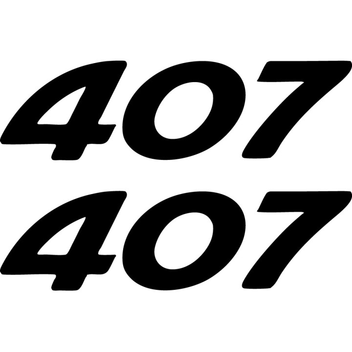 Buy Peugeot 407 Logo Decal Sticker Online