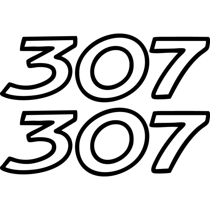 Buy Peugeot 307 Vinyl Decal Sticker Online