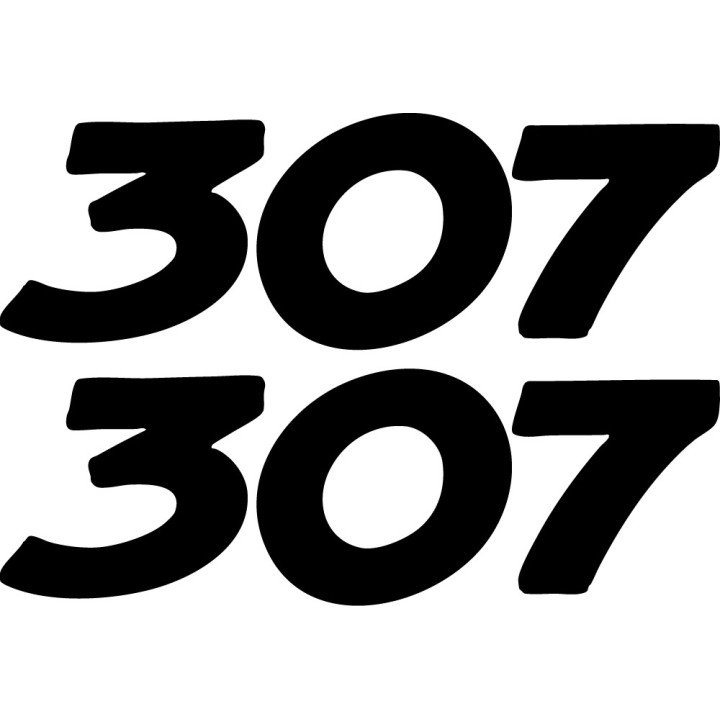 Buy Peugeot 307 Decal Sticker Online