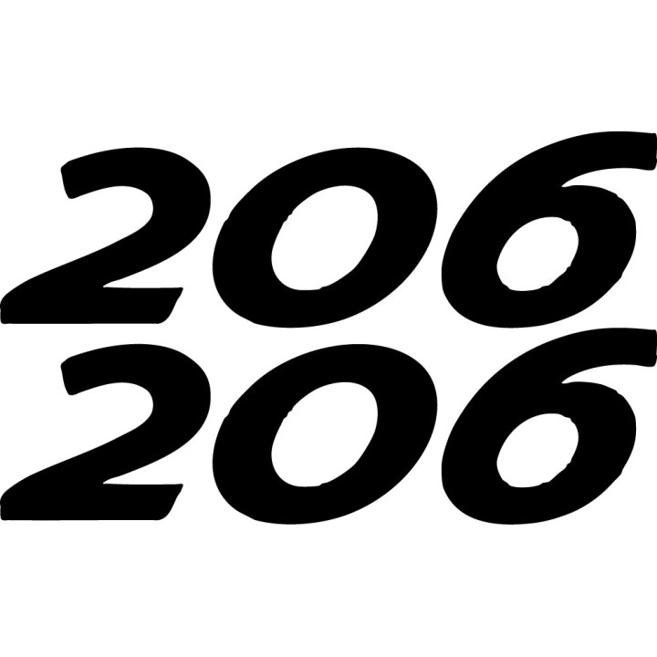 Buy Peugeot 206 Decal Sticker Online