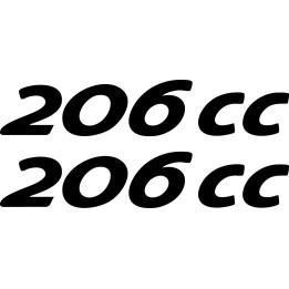 Buy Peugeot 206 Cc Vinyl Decal Sticker Online