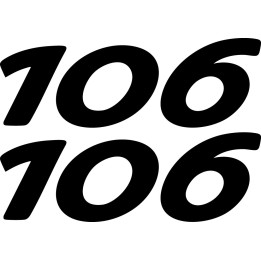 Buy Peugeot 106 Vinyl Decal Sticker Online