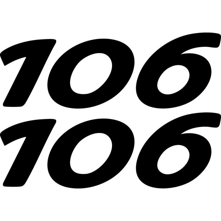 Buy Peugeot 106 Vinyl Decal Sticker Online