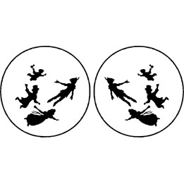 Peter Pan Flying Stickers – Neverland Decals (2-Pack)