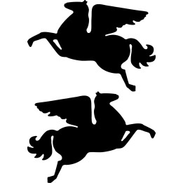 Pegasus Stickers – Winged Horse Mythology Decals (2-Pack)