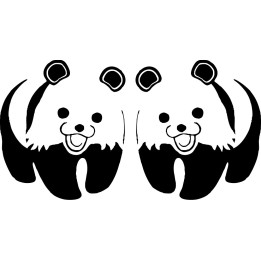Pedobear Panda Stickers – Meme Bear Decals (2-Pack)