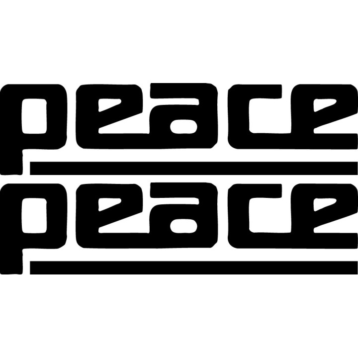 Peace Drums Stickers – Percussion Decals (2-Pack)