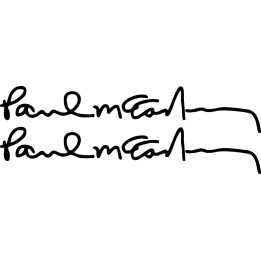 Paul McCartney Signature Stickers – Beatles Decals (2-Pack)