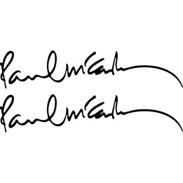 Paul McCartney Signature Stickers – Beatles Decals (2-Pack)