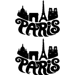 Buy Paris Retro V1 Decal Sticker Online