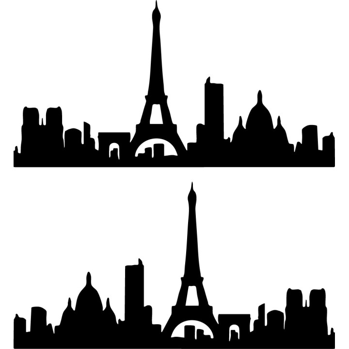 Buy Paris City Skyline Vinyl Decal Sticker Online