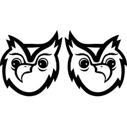 Buy Owl 2 Decal Sticker Online