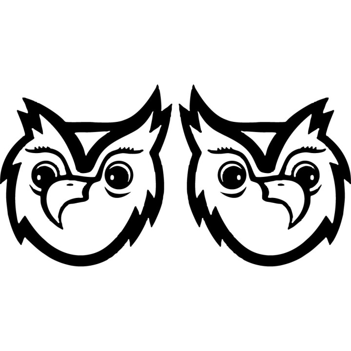 Buy Owl 2 Decal Sticker Online