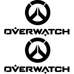 Overwatch Stickers – Blizzard Gaming Logo Decals (2-Pack)