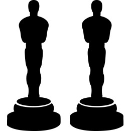 Oscar Trophy Stickers – Academy Awards Decals (2-Pack)