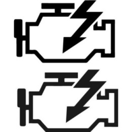 Check Engine Light Stickers – Funny Car Decals (2-Pack)