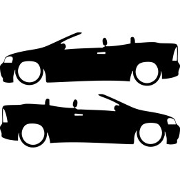 Buy Opel Astra Cabrio Low Decal Sticker Online