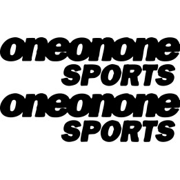 One On One Sports Stickers – Athletic Decals (2-Pack)