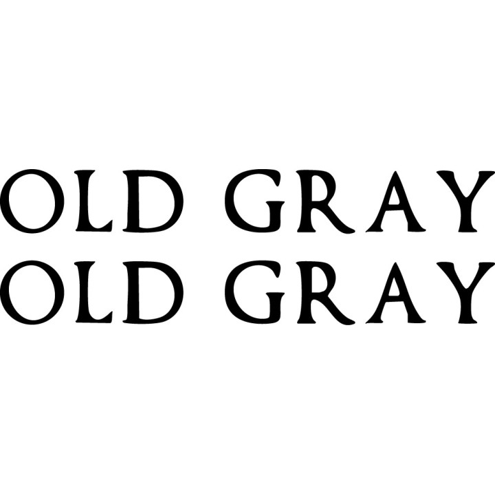 Old Gray Stickers – Emo Indie Rock Band Decals (2-Pack)