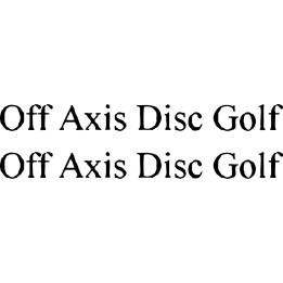 Buy Off Axis Disc Golf Decal Sticker Online