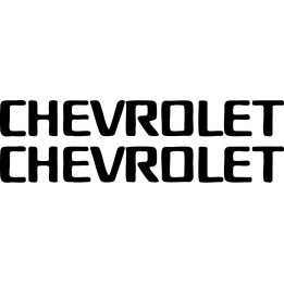 Chevrolet Stickers – Camaro Corvette Silverado Chevy Script Decals (2-Pack)