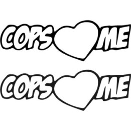 Buy Cops Love Me 2 Decal Sticker Online
