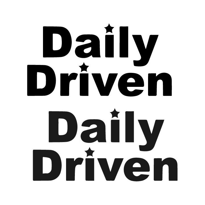 Buy Daily Driven 1 Decal Sticker Online