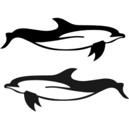 Dolphin Stickers – Ocean Marine Life Decals (2-Pack)