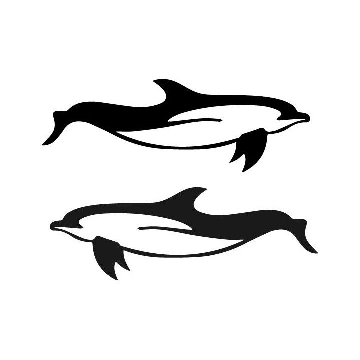 Dolphin Stickers – Ocean Marine Life Decals (2-Pack)