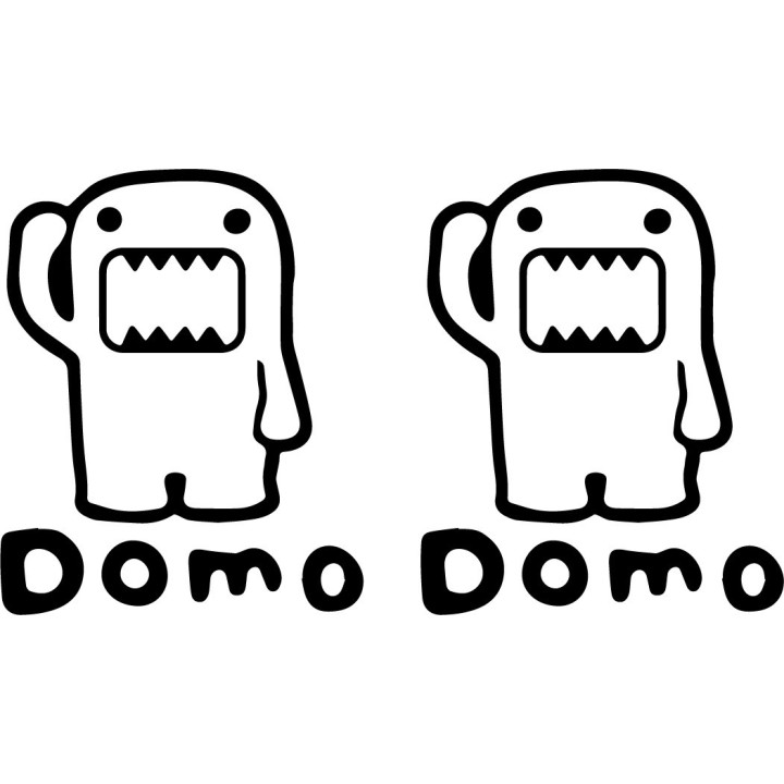 Domo Stickers – NHK Japanese Monster Decals (2-Pack)