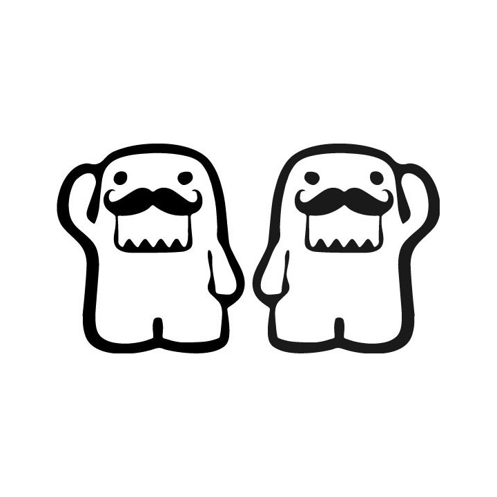 Buy Domo Met Snor Jdm Decal Sticker Online
