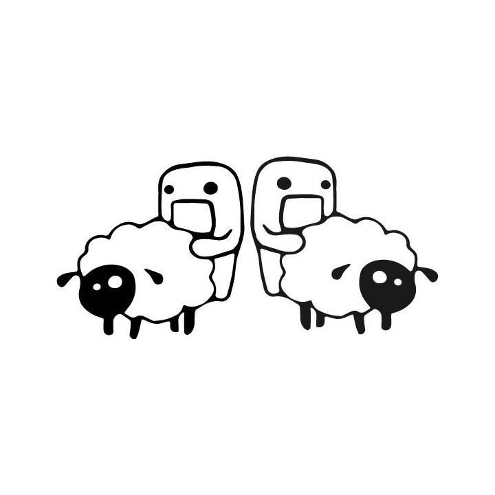 Buy Domo Sheep Jdm Decal Sticker Online