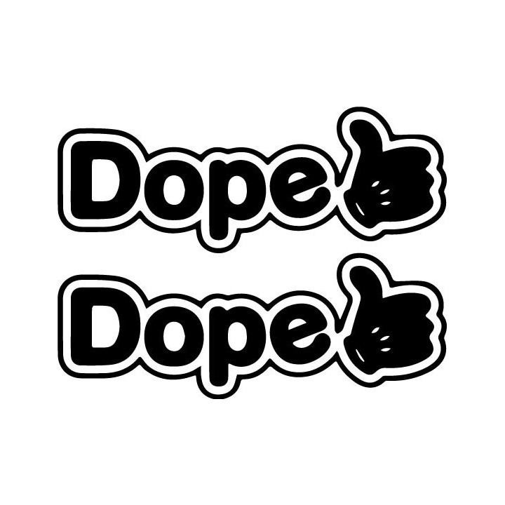 Buy Dope 3 Decal Sticker Online