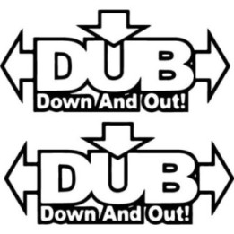 Buy Dub 1 Decal Sticker Online