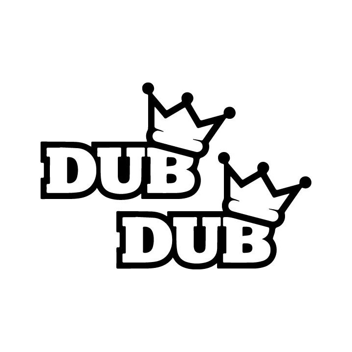 Buy Dub 3 Decal Sticker Online