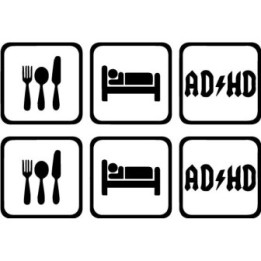 Eat Sleep ADHD Stickers – Neurodiversity Decals (2-Pack)