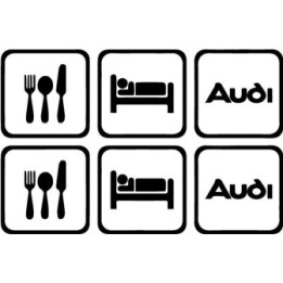 Buy Eat Sleep Audi 2 Decal Sticker Online
