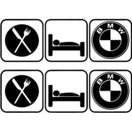 Buy Eat Sleep Bmw 2 Decal Sticker Online