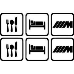 Buy Eat Sleep Bmw M Decal Sticker Online