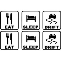 Buy Eat Sleep Drift 3 2 Decal Sticker Online