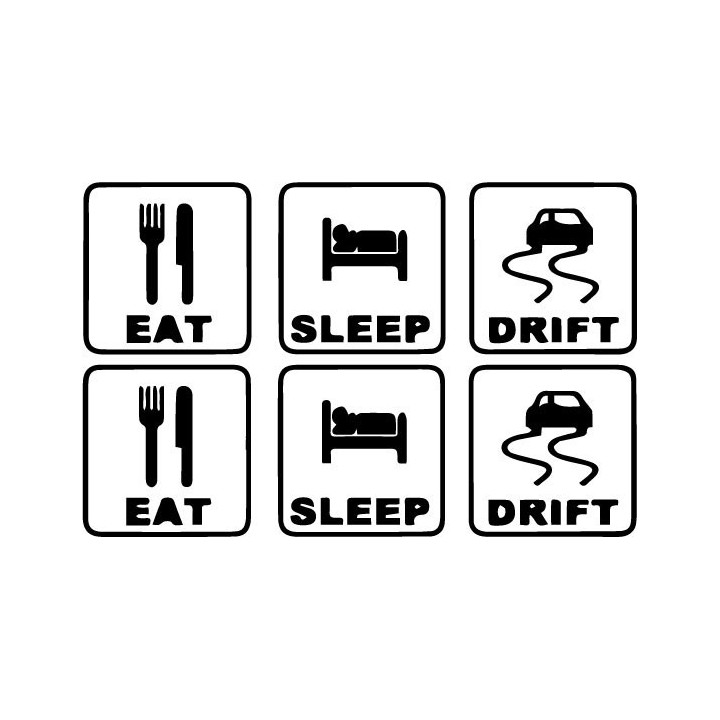 Buy Eat Sleep Drift 3 2 Decal Sticker Online