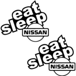 Buy Eat Sleep Nissan 2 Decal Sticker Online