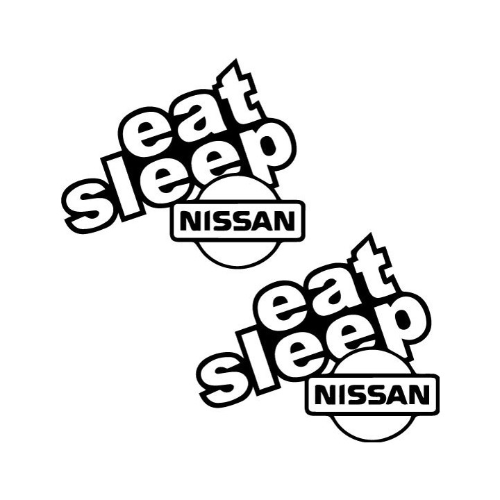 Buy Eat Sleep Nissan 2 Decal Sticker Online