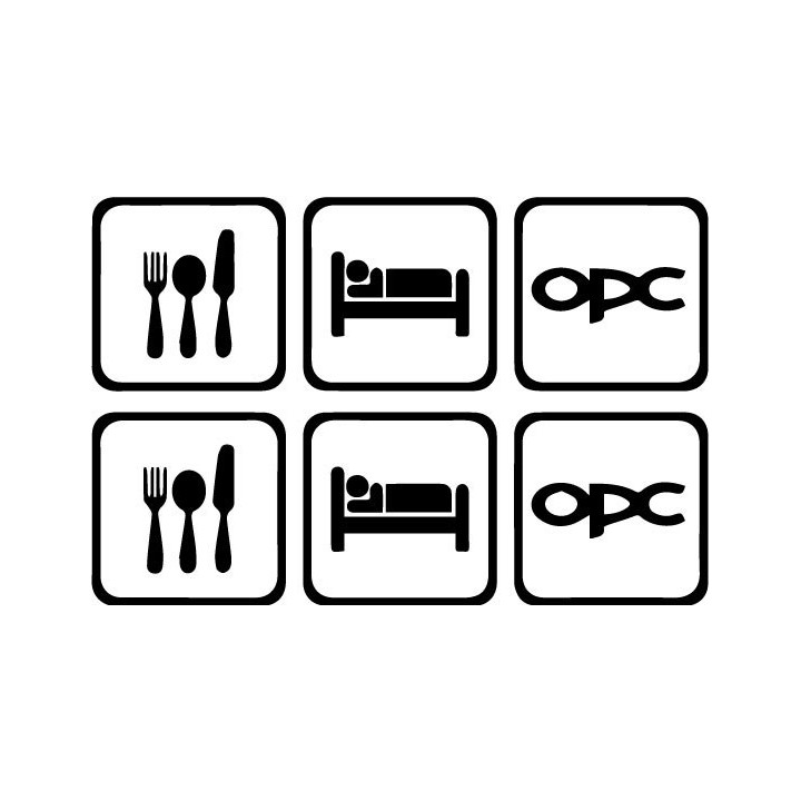 Buy Eat Sleep Opel Opc 2 2 Decal Sticker Online