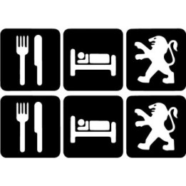 Buy Eat Sleep Peugeot 1 Decal Sticker Online