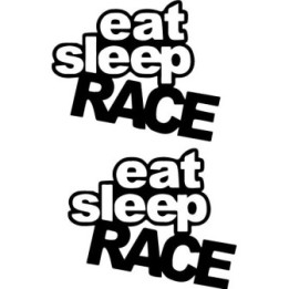 Buy Eat Sleep Race 2 Decal Sticker Online
