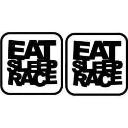 Buy Eat Sleep Race Decal Online